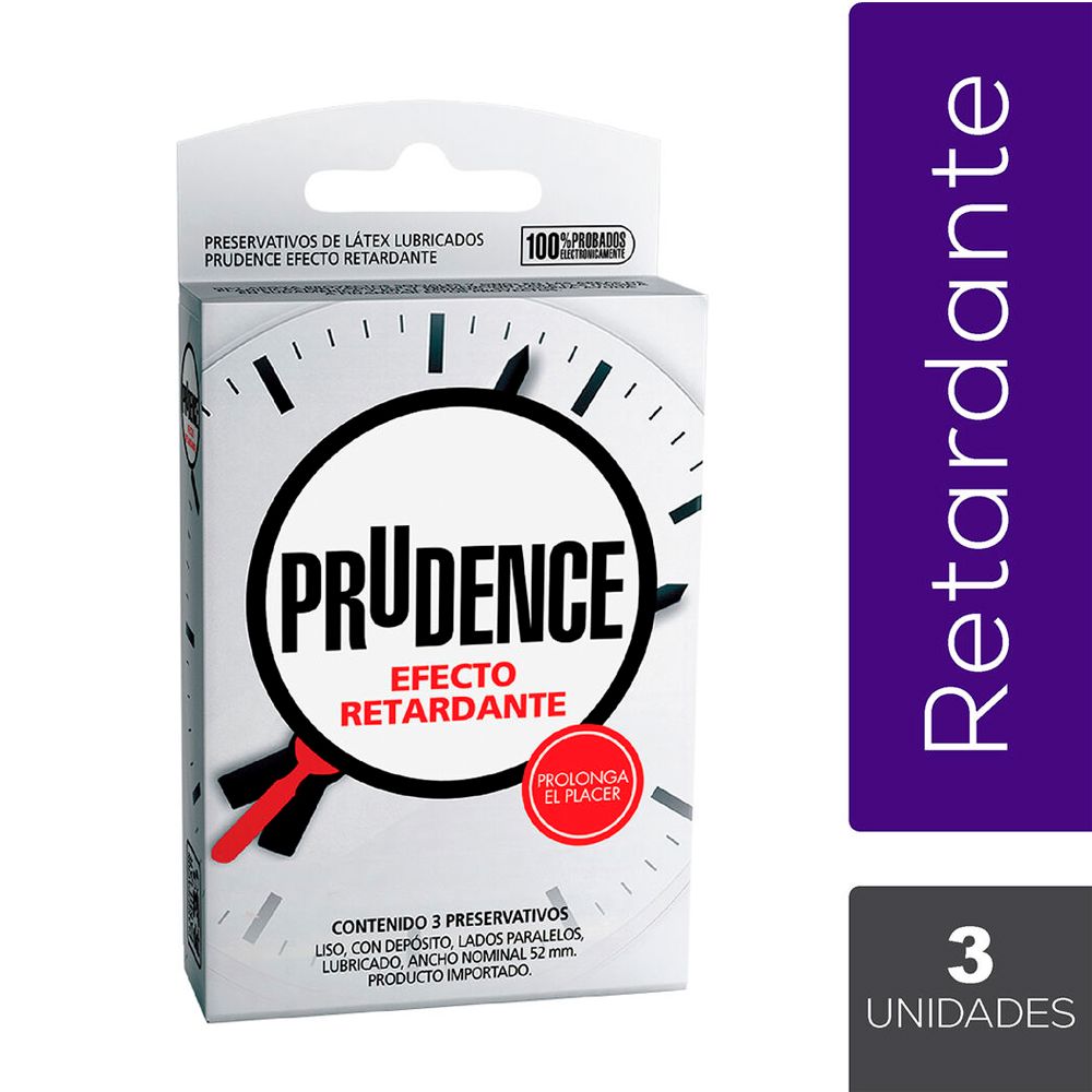 Preservativos Prudence "Efecto retardante" x 3 unidades DKT
